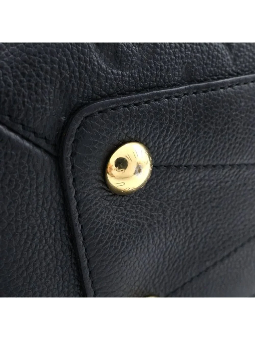 Louis Vuitton Monogram Empreinte Vosges Leather Gold 2-Way Shoulder Bag Noir
